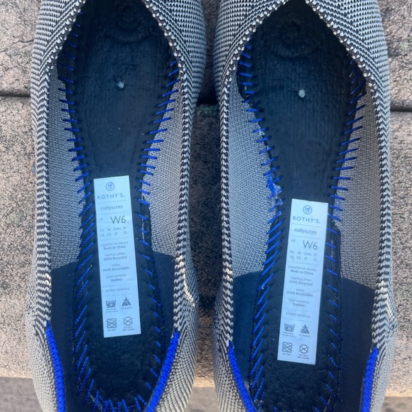 Rothy's The Point Cloud Grey Birdseye Knit EUC Size 6 - Picture 6 of 6